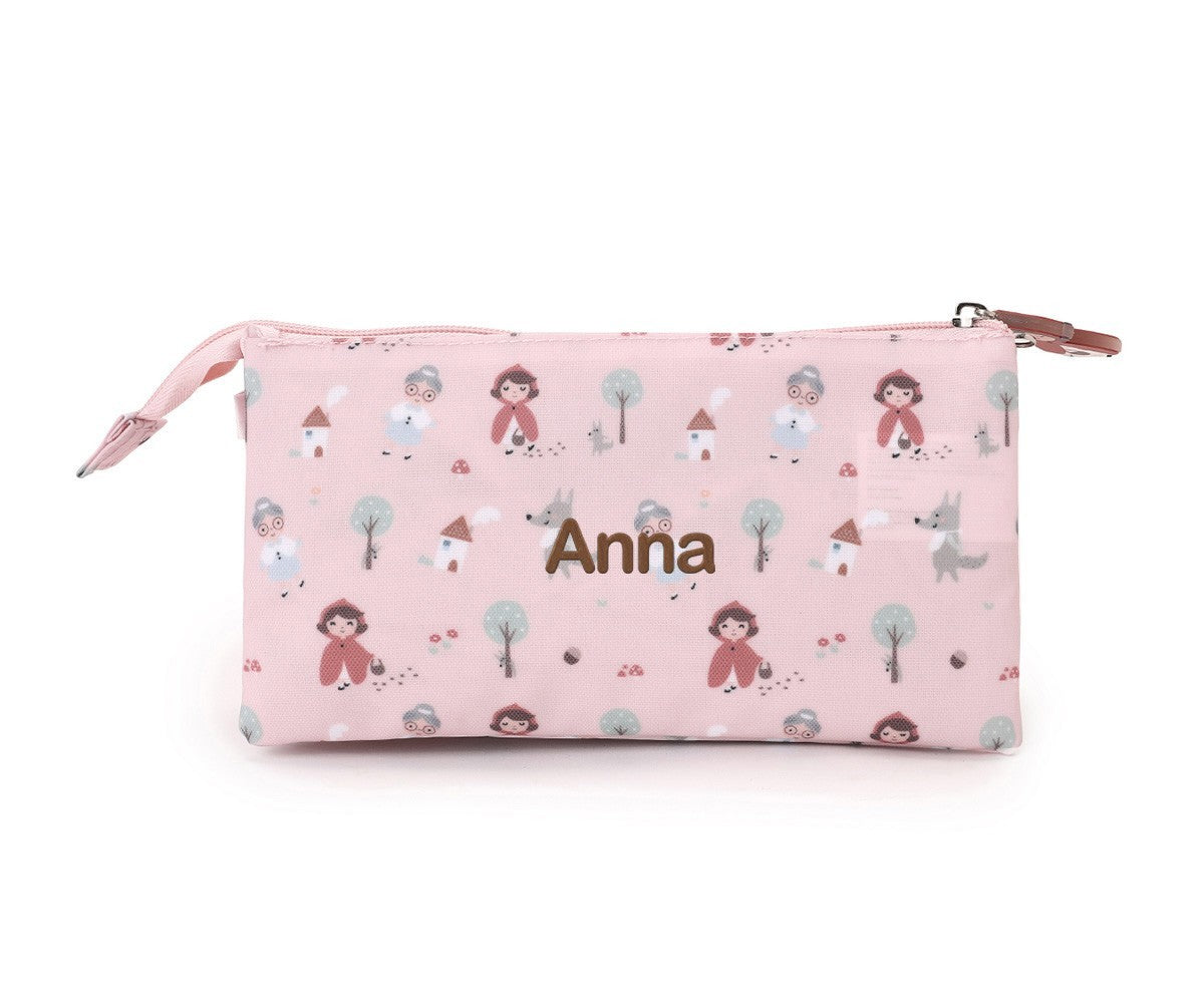 Estuche 3 compartimentos Tutete Little Red Personalizable