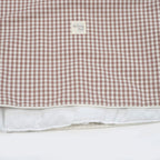 Edredón + bajera + almohada Walking Mum cuna 120x60 cm Praliné Vichy/Rayas