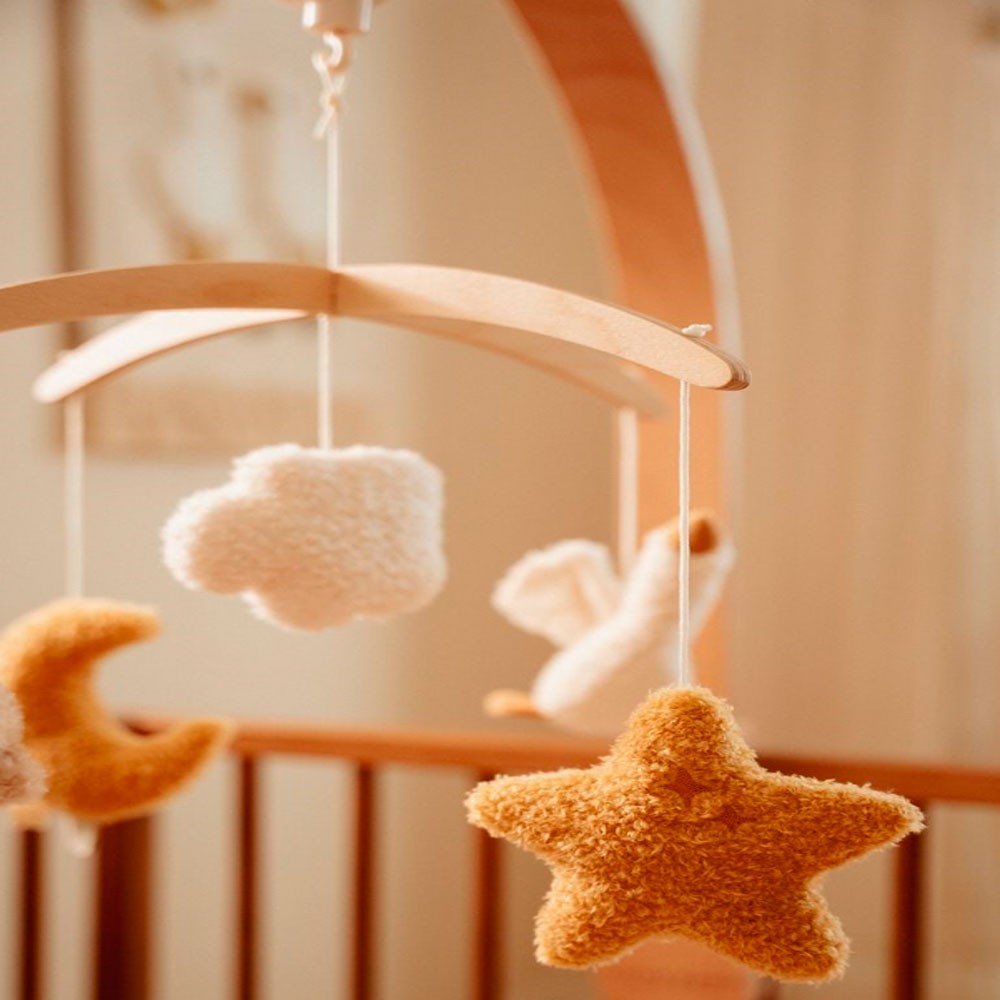 Móvil musical madera Little Dutch Newborn Naturals