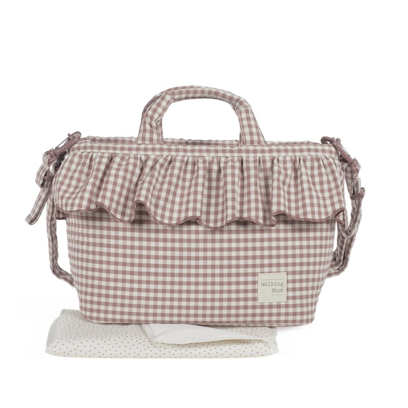 Bolsa Canastilla Walking Mum Praliné Vichy