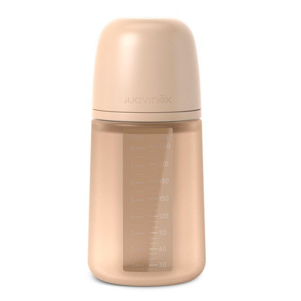 Biberon Fisiologico 240ml Silicona Suavinex Pro flujo Medio +3 Meses.