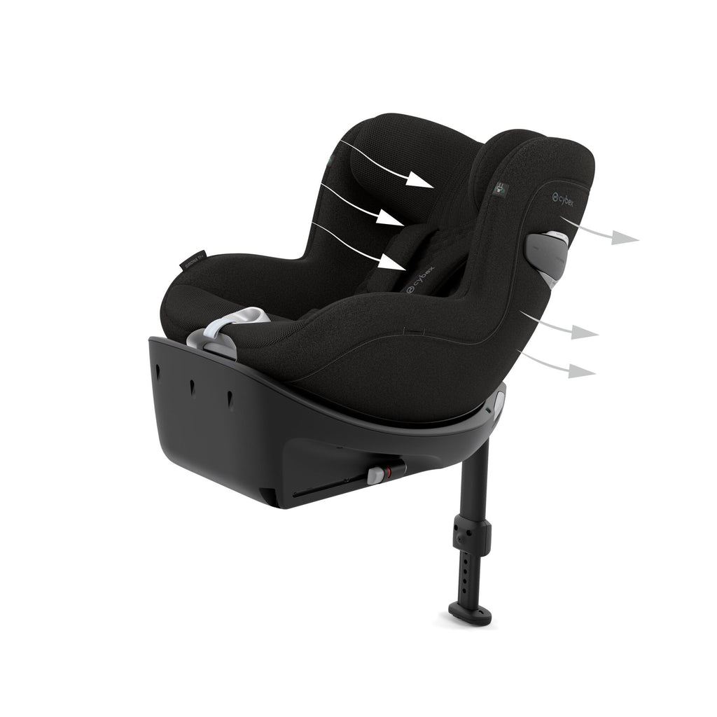 Silla auto Cybex Sirona Ti I-size Plus con reductor y capota antiuva