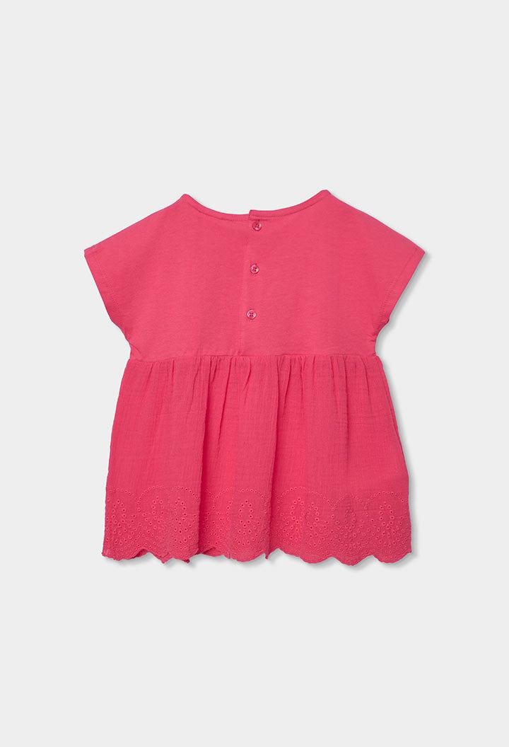 Camiseta Boboli punto combinada