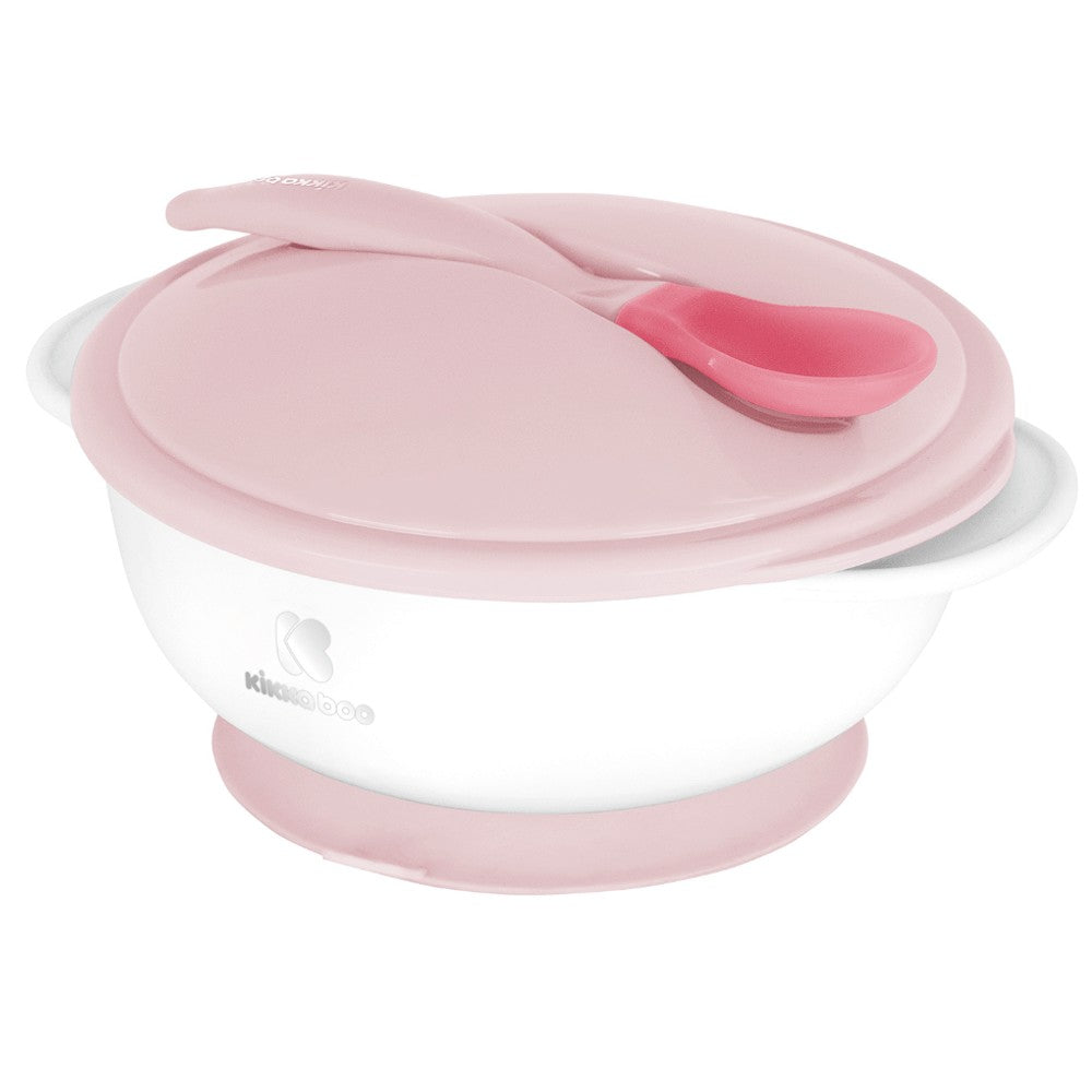 Set Cuenco con ventosa KikkaBoo y cuchara termosensible