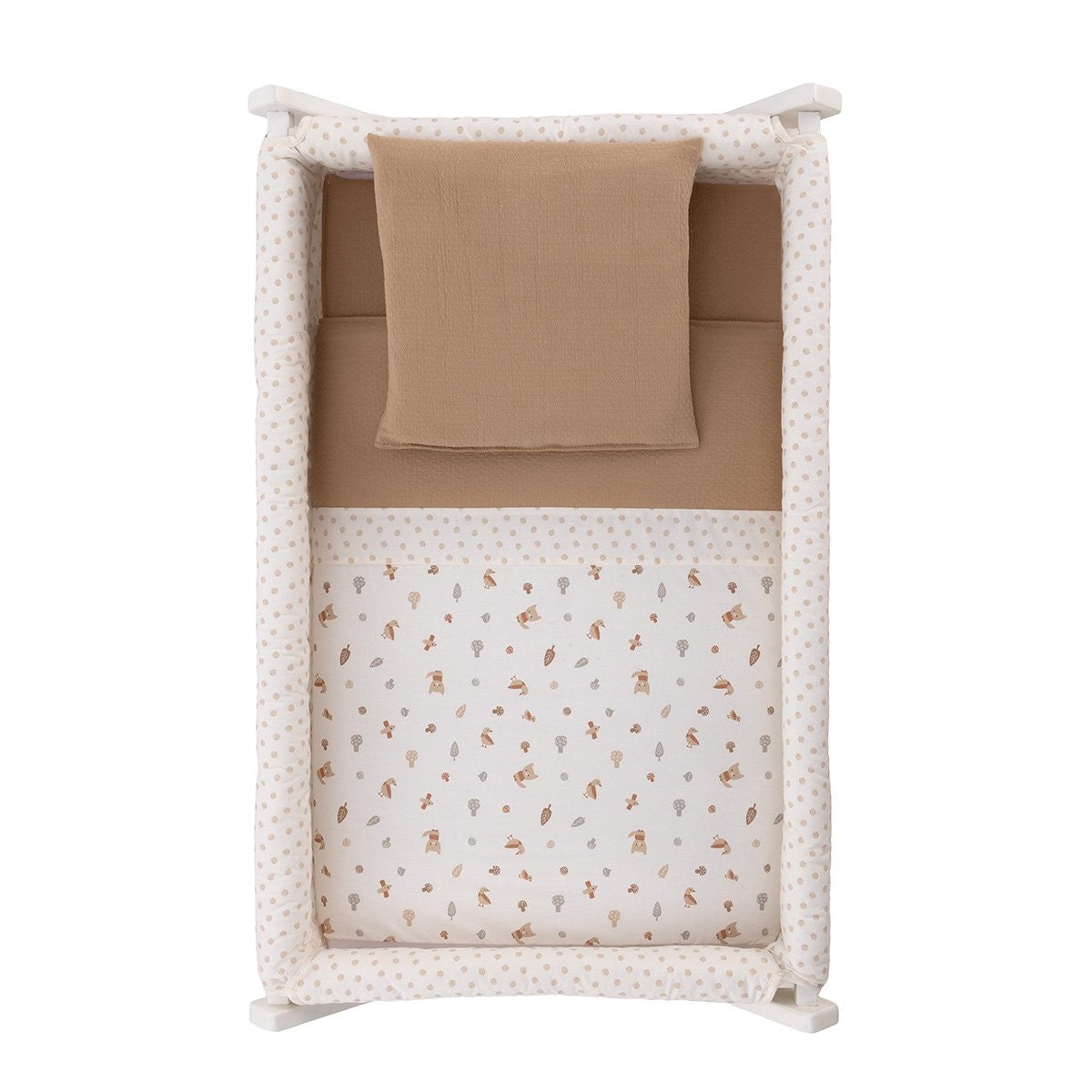 Minicuna tijera madera blanca Cambrass Senda