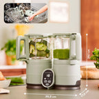 Robot de cocina Babymoov Nutribaby Glass de vidrio Celadon Green