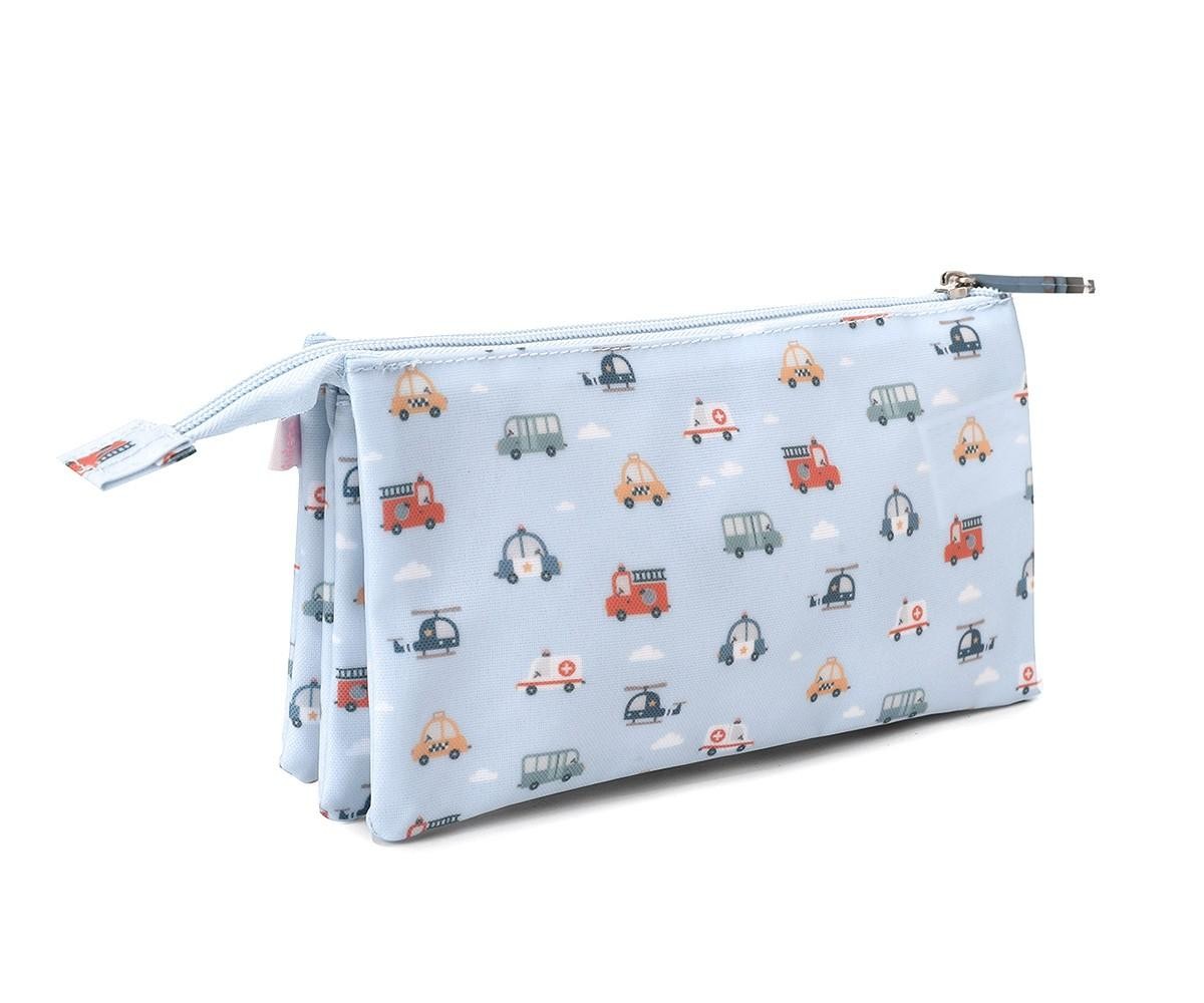 Estuche 3 compartimentos Tutete City Cars Personalizable