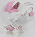 Cochecito para bebe Reborn Bytax NANA Flor Rosa