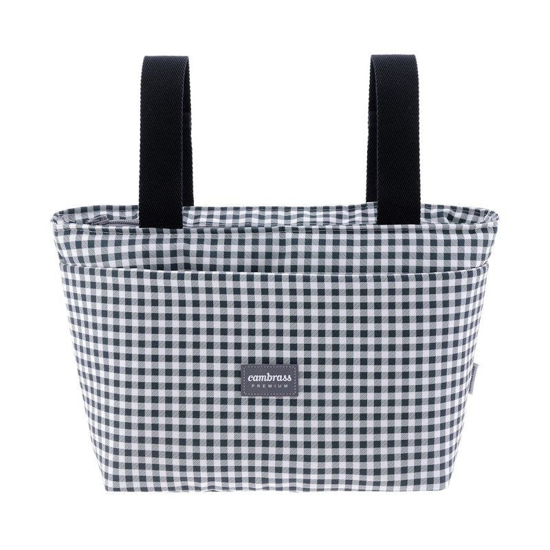 Bolso Organizador y Colchoneta Cambrass  Vichy Negro