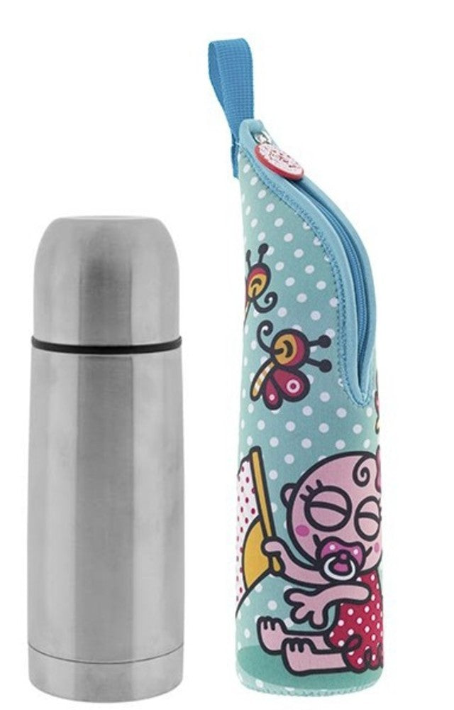 Termo líquido inox. 0,50L + funda katuki by Laken