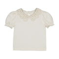 Camiseta Mayoral manga corta cuello crochet