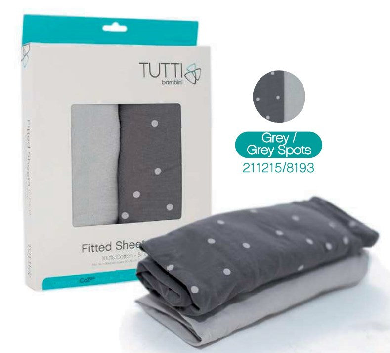 Pack de dos Sábanas ajustables TUTTI BAMBINI Cozee
