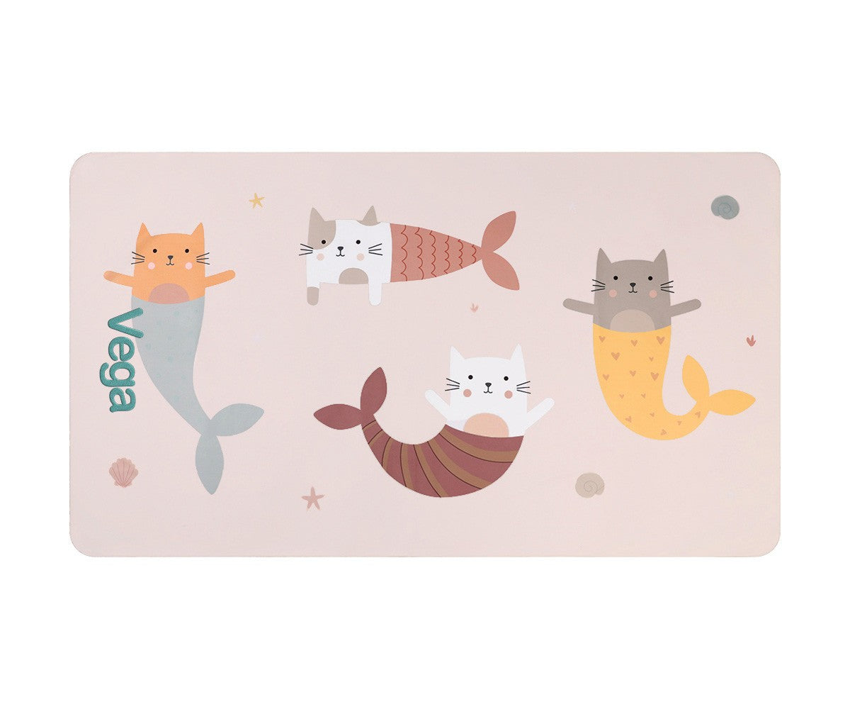 Toalla Playa Microfibra Personalizable Monnëka Mermaid Cats