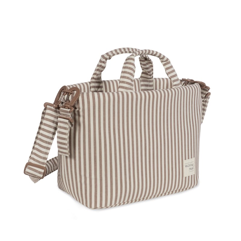 Bolsa Canastilla Walking Mum Praliné Rayas