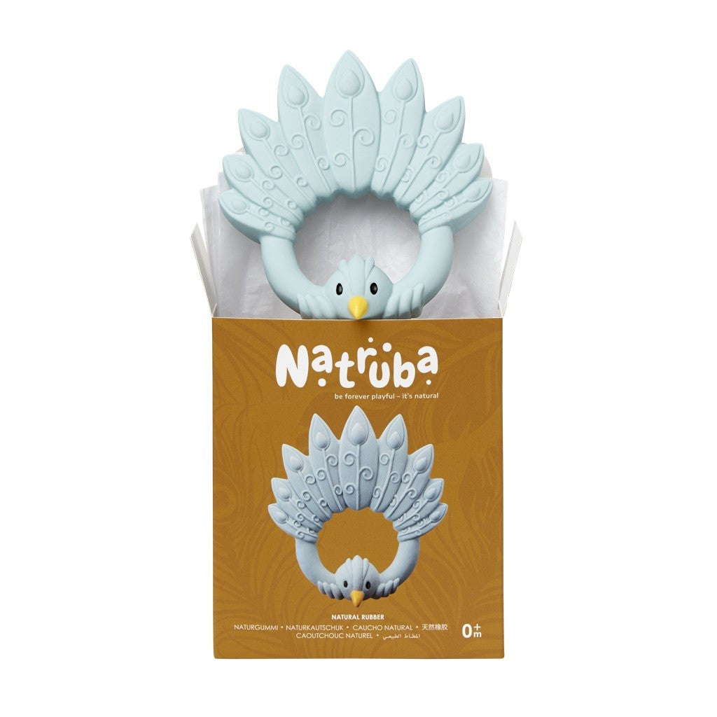 Mordedor Natruba Pavo Real azul pastel