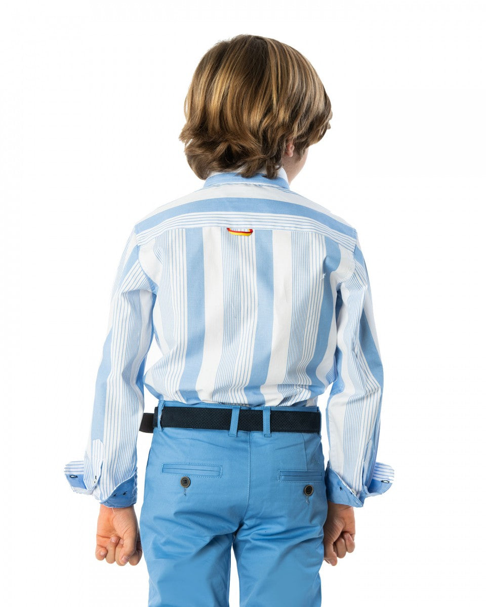 Camisa Spagnolo cuello boton popelin 4525