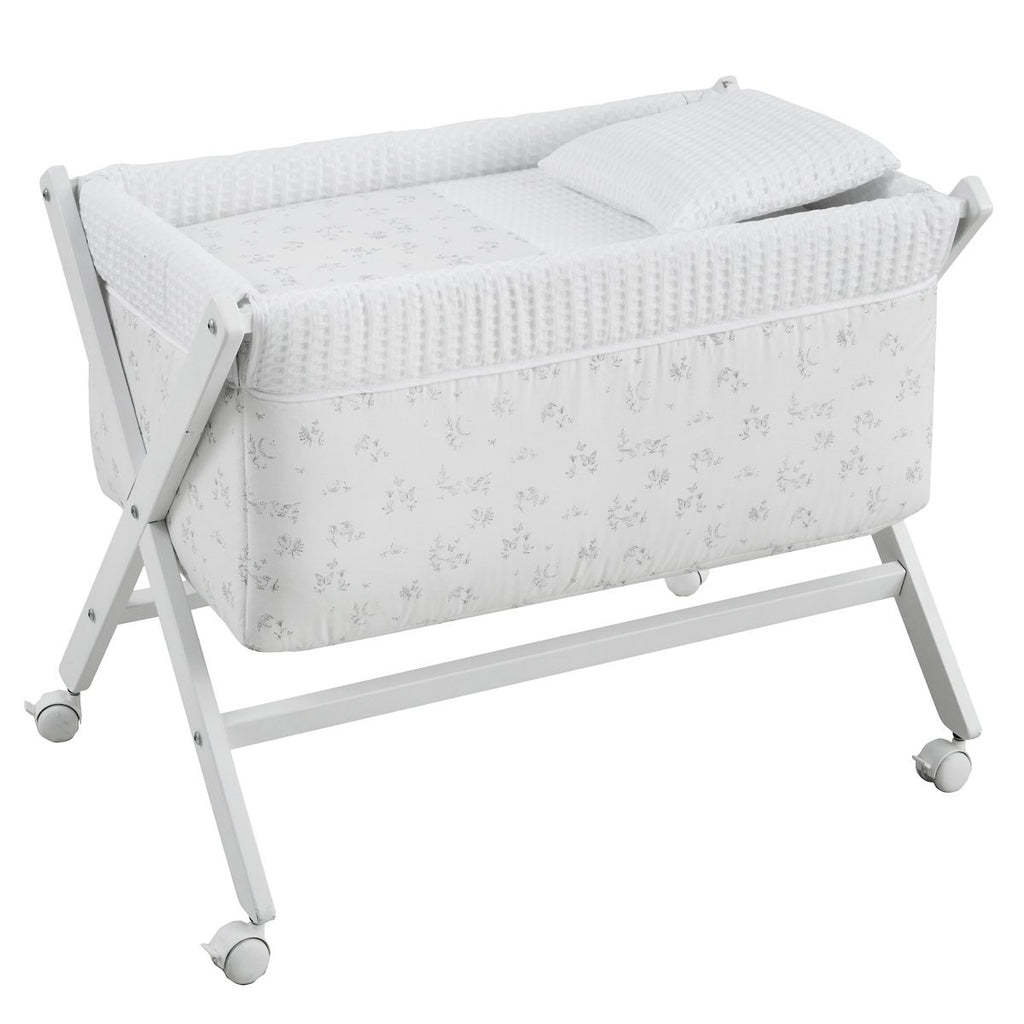 Minicuna tijera madera blanca Cambrass Merlo