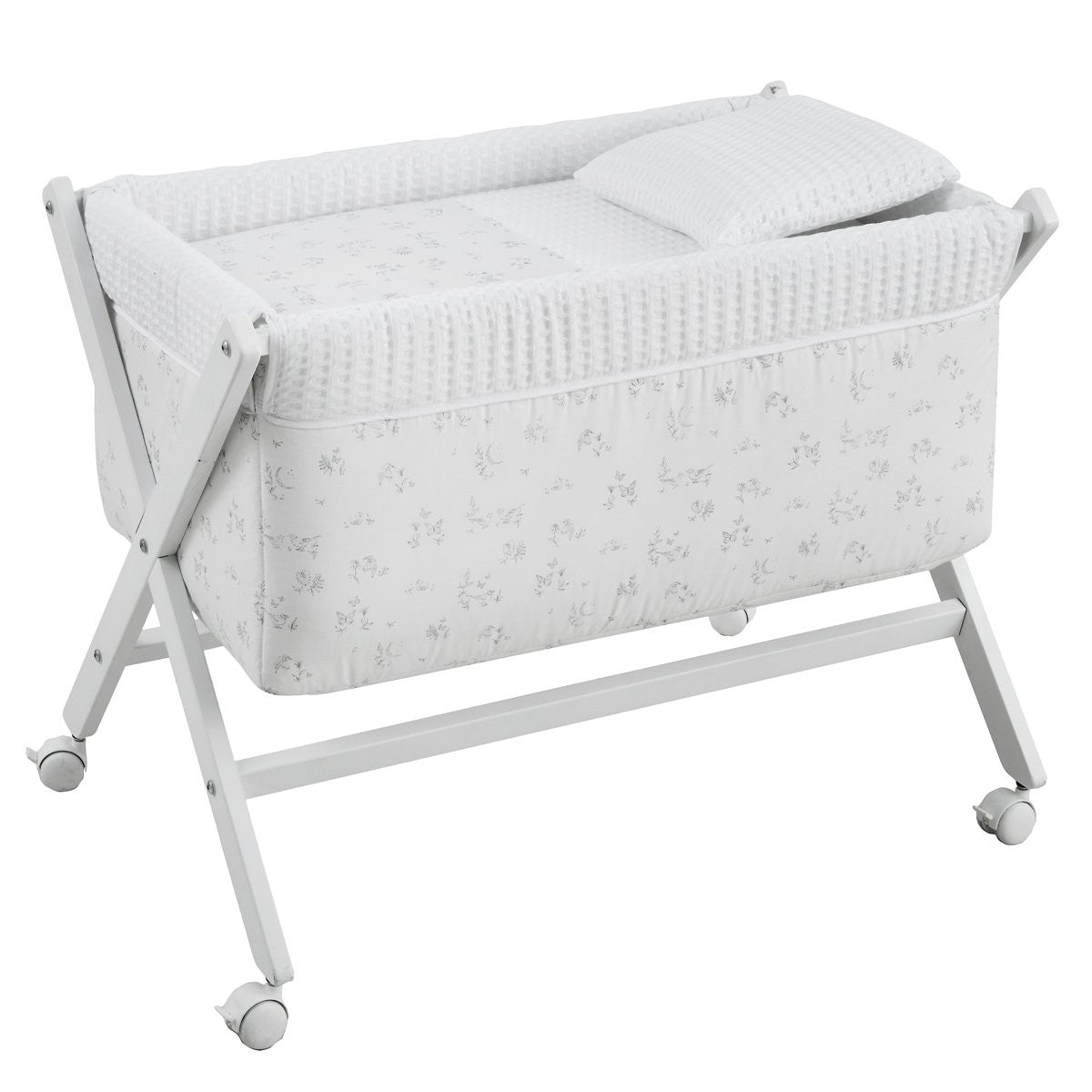 Minicuna tijera madera blanca Cambrass Merlo
