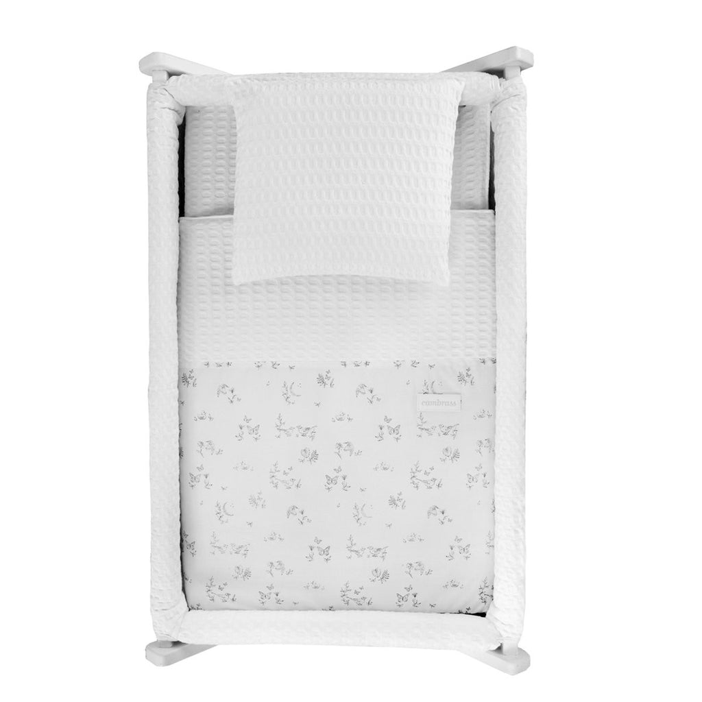 Minicuna tijera madera blanca Cambrass Merlo