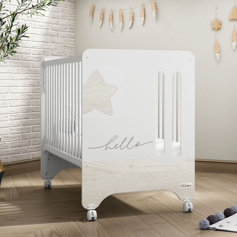 Cuna Trama Round con colchón opcional