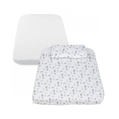 Conjunto nórdico minicot Chicco com lençol e capa de almofada