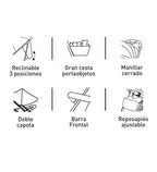 Silla Paseo Asalvo NESS 2 hasta 22 kg