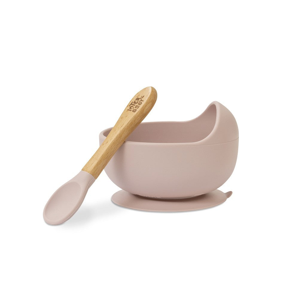 Cuenco Interbaby silicona con cuchara y ventosa