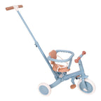 Triciclo con barra Little Dutch 4 en 1 Safari Dreams Azul