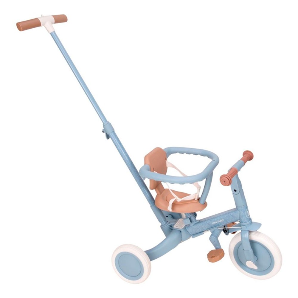 Triciclo con barra Little Dutch 4 en 1 Safari Dreams Azul