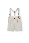 Bermudas Boboli lino con tirantes