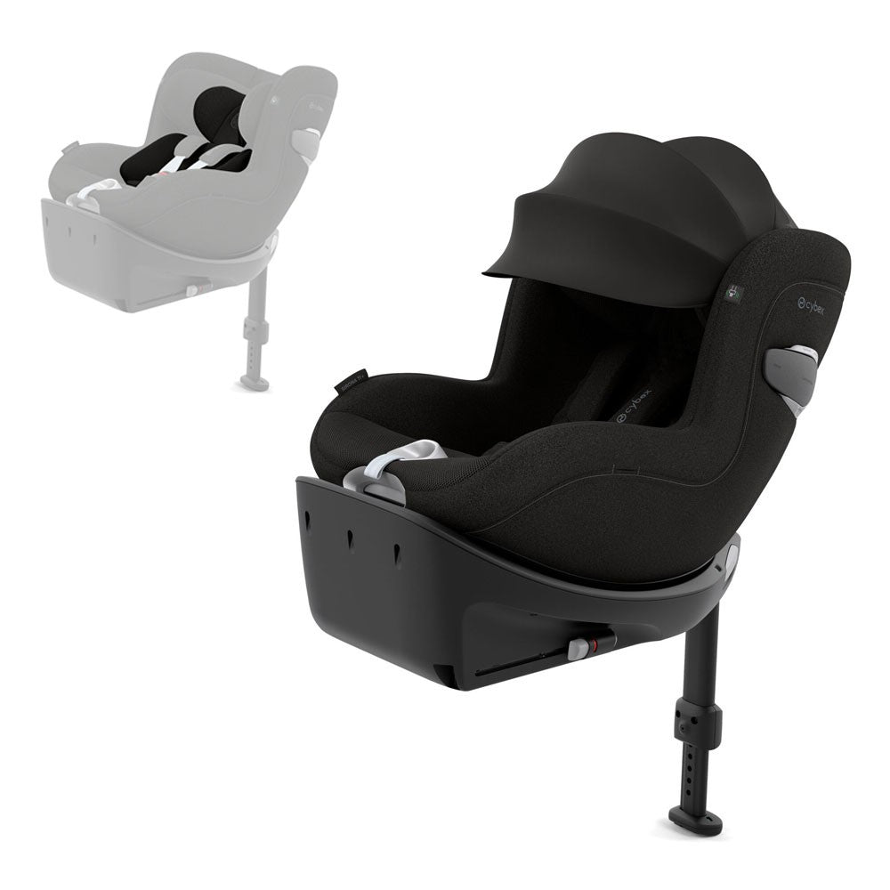 Silla auto Cybex Sirona Ti I-size Plus con reductor y capota antiuva