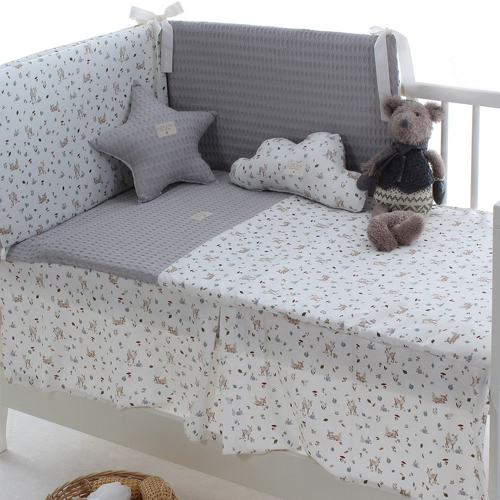 Colcha y Protector Cuna 60x120 Uzturre Bambi