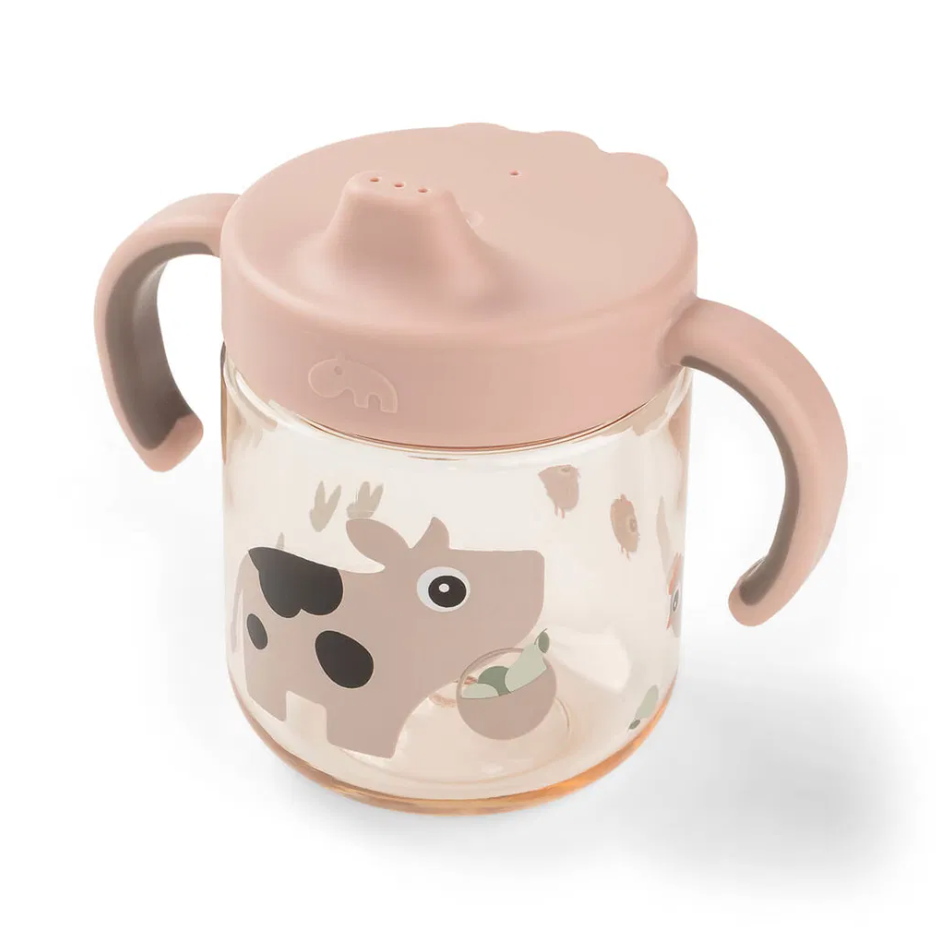 Vaso con boquilla de aprendizaje Done by Deer con 2 asas