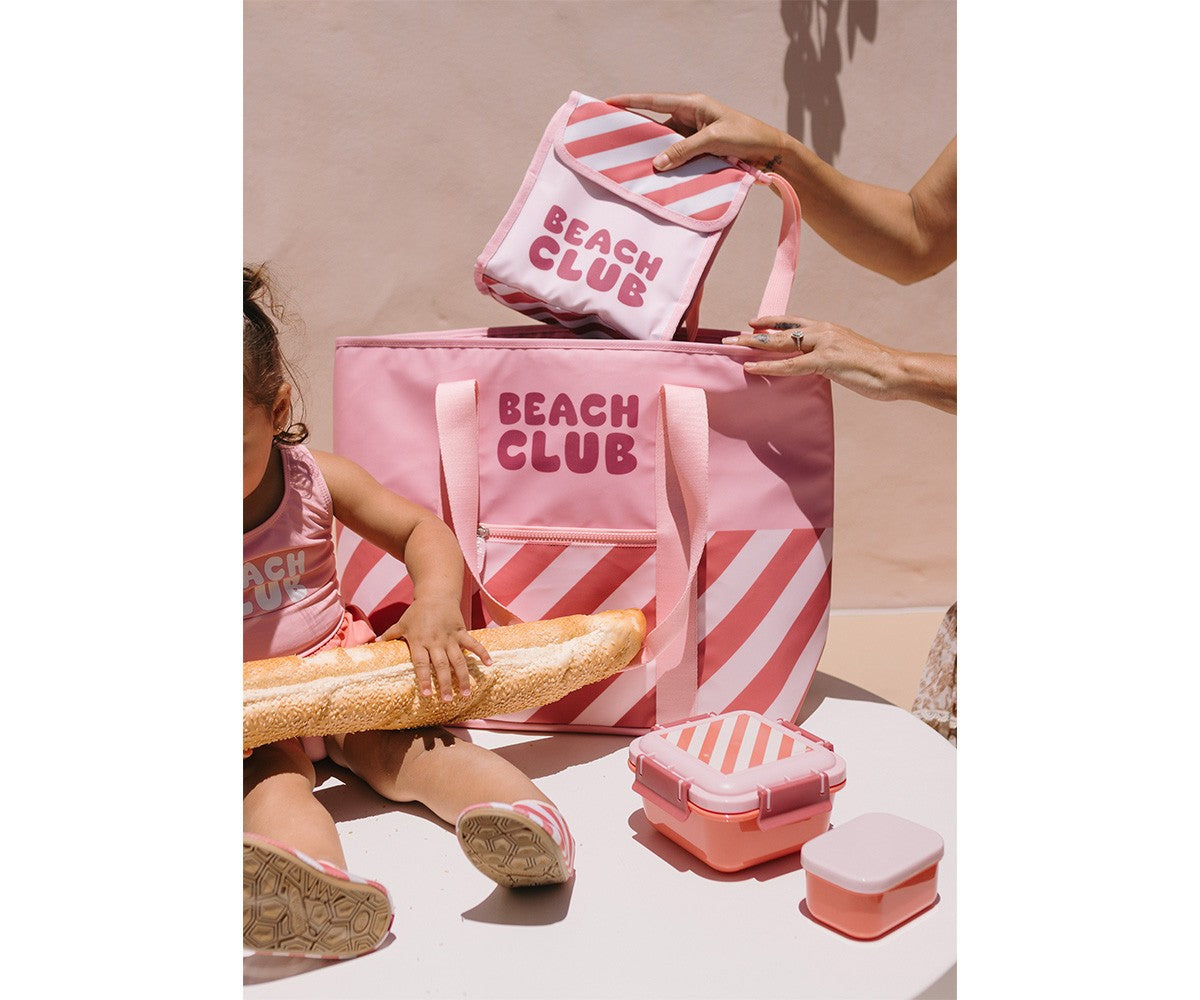 Bolsa merienda térmica Monnëka Stripes Bloom & Blush