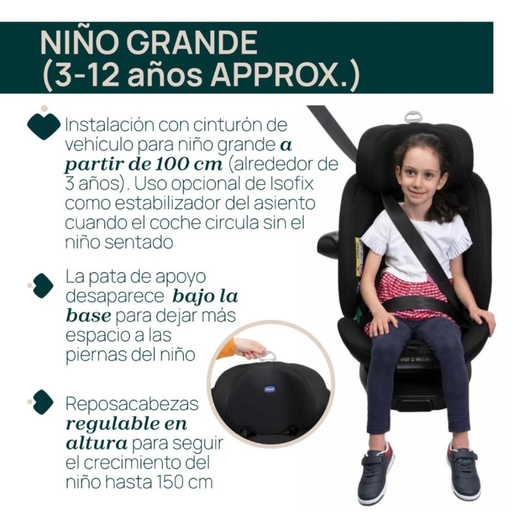Silla Auto Chicco Everone I-Size 40 a 150 cm