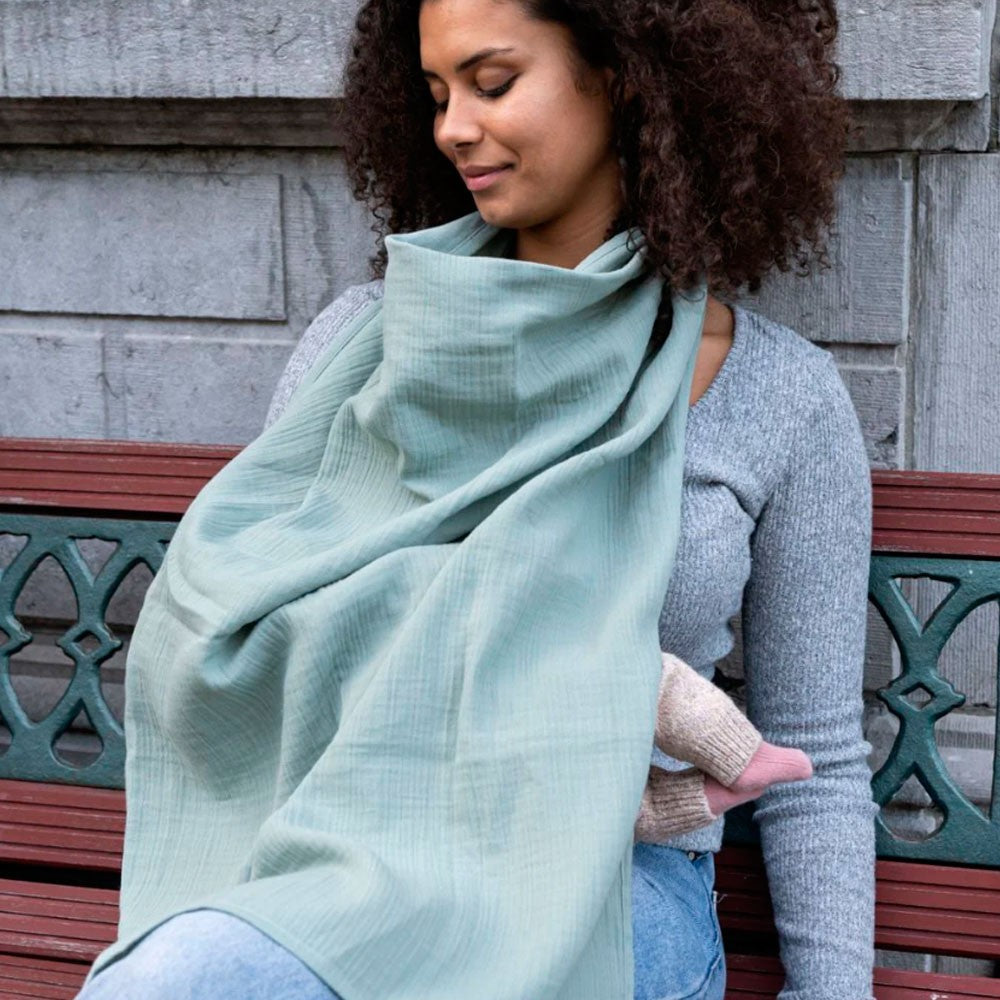 Capa Babymoov de lactancia Mom'n Play Doomoo Green