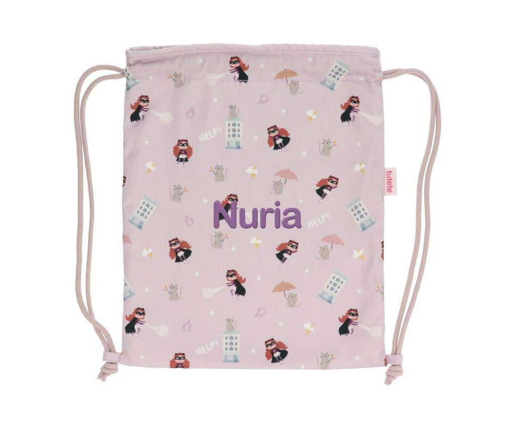 Mochila Tutete Saco Tela Fantastic Girl Personalizable