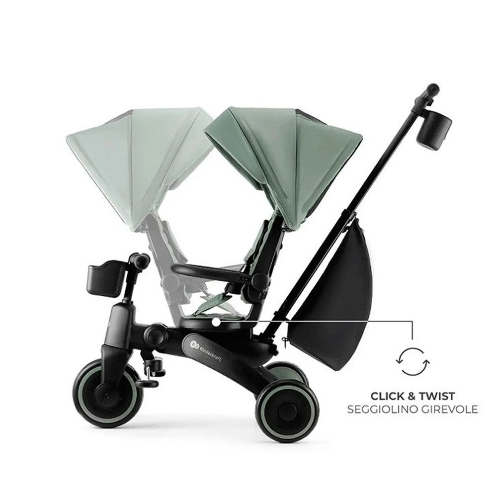 Triciclo plegable Kinderkraft JAZZ 2 Evolutivo 5 en 1