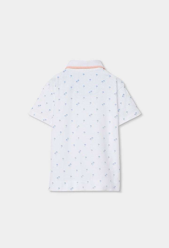 Polo Boboli piqué estampado