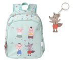 Mochila Mediana + Llavero Tutete The Three Little Pigs