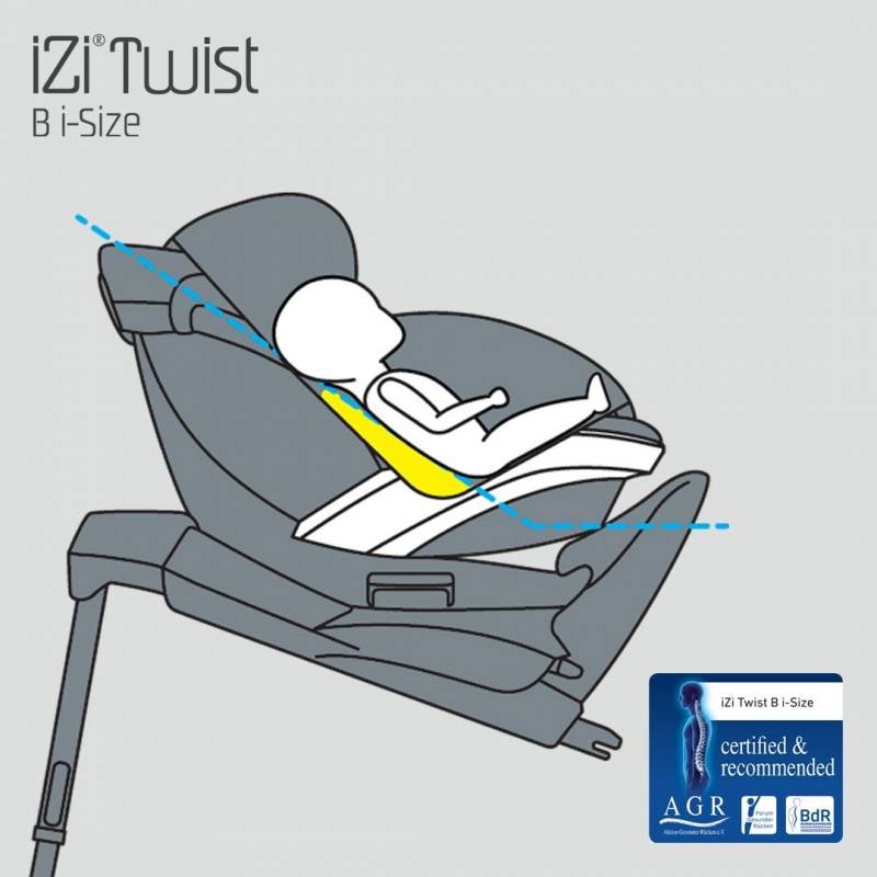 copy of Silla Auto Besafe IZI TWIST B I-Size con nido BABY SHELL rotatoria 180º