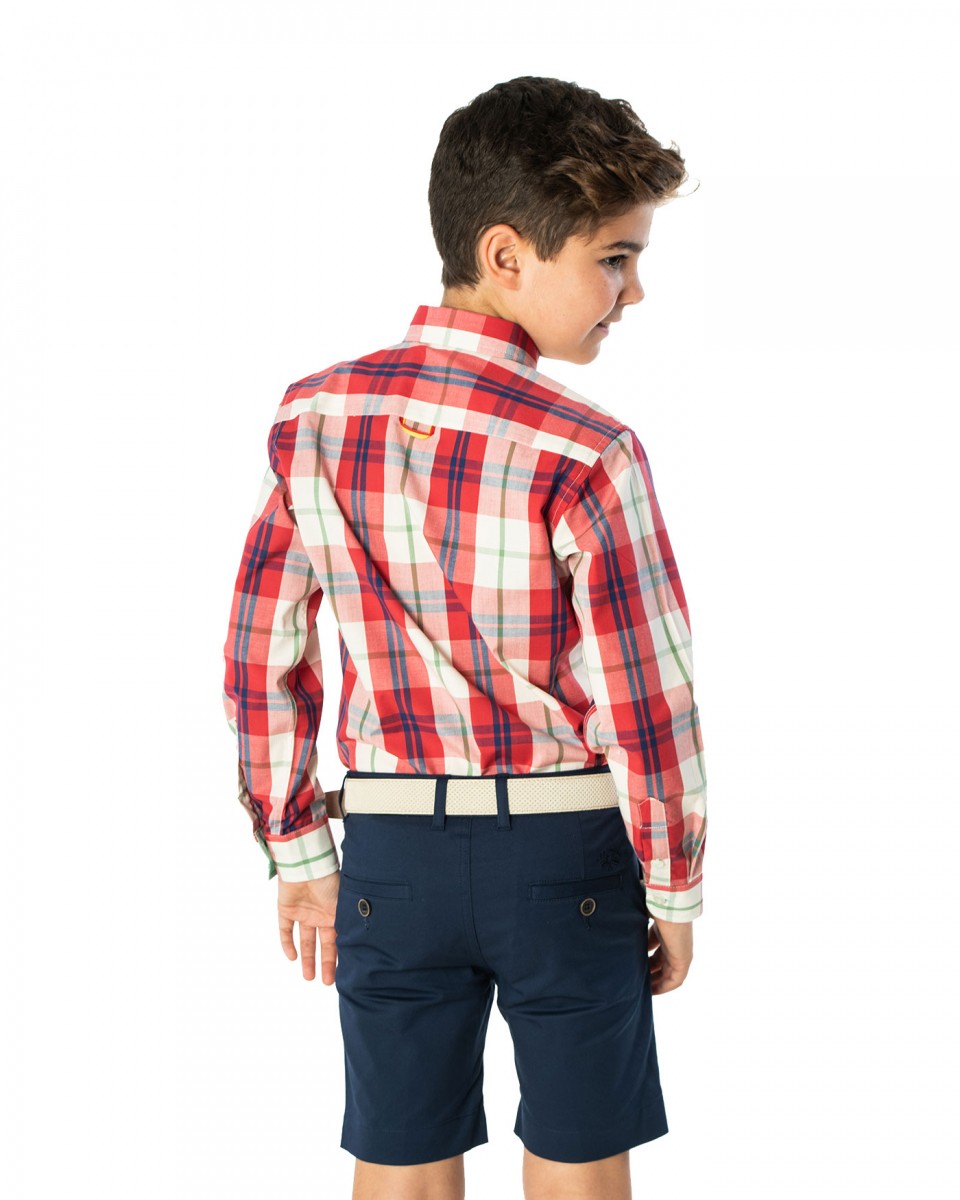 Camisa Spagnolo cuello boton popelin 4525