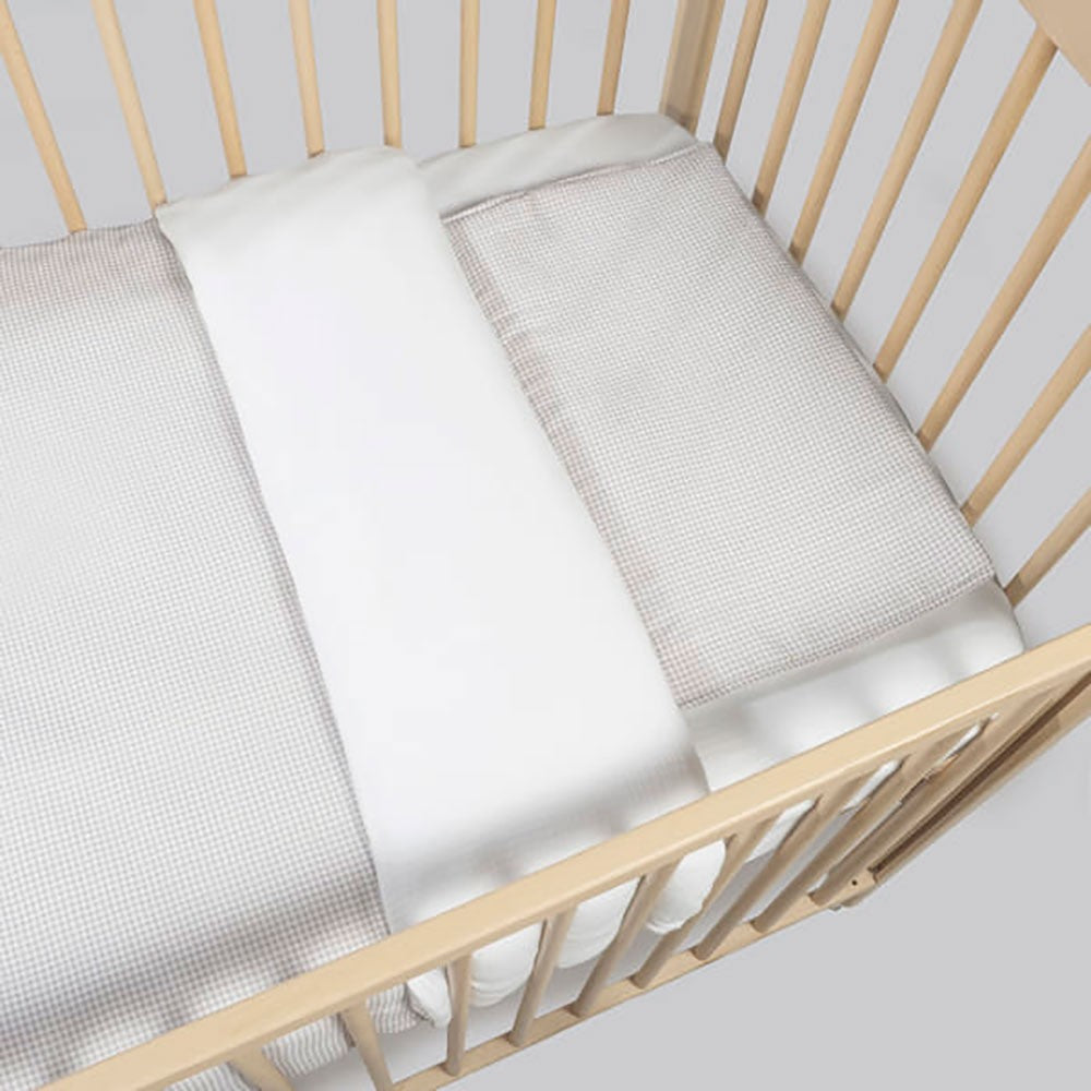 Edredón + Sábana Bajera + Almohada Cuna Pasito a Pasito Little Bloom Vichy