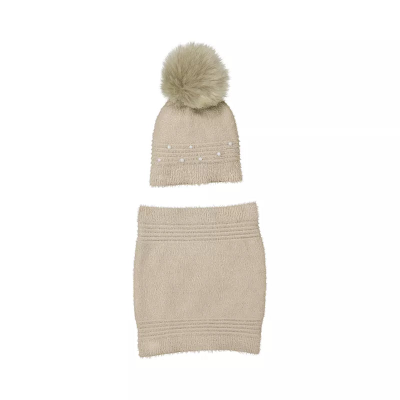 Conjunto Mayoral gorro bufanda pelo