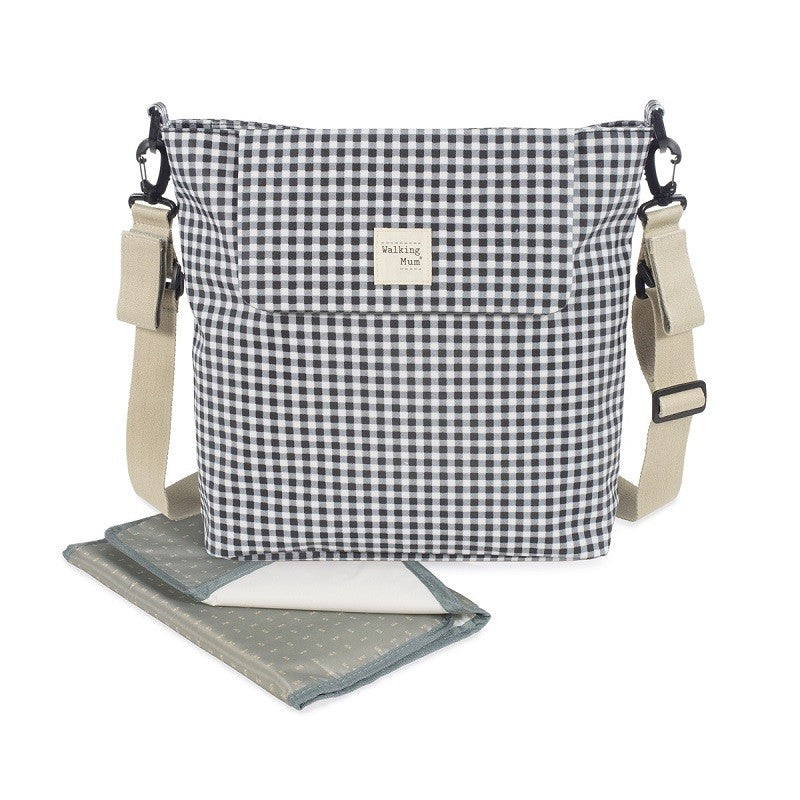 Bolsa Canastilla Walking Mum I Love Vichy Negro