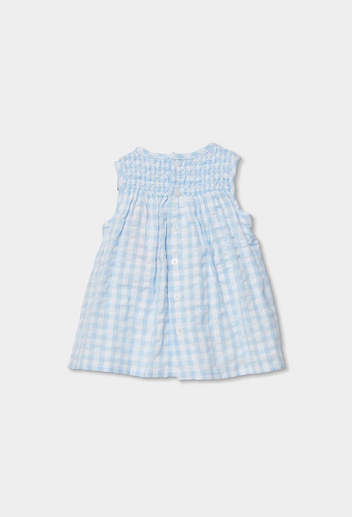 Vestido Boboli popelín con cuadros vichy
