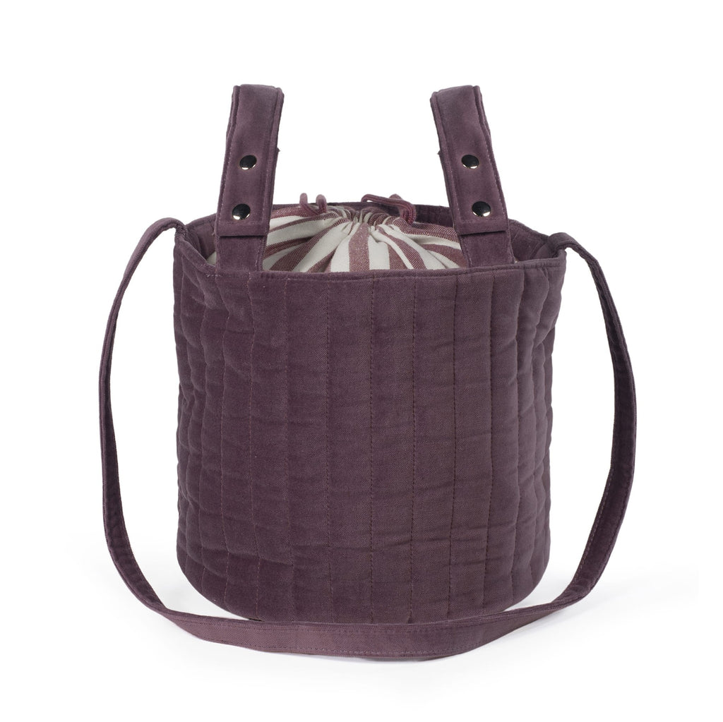 Bolsa Bucket Pasito a Pasito Cherry Velvet