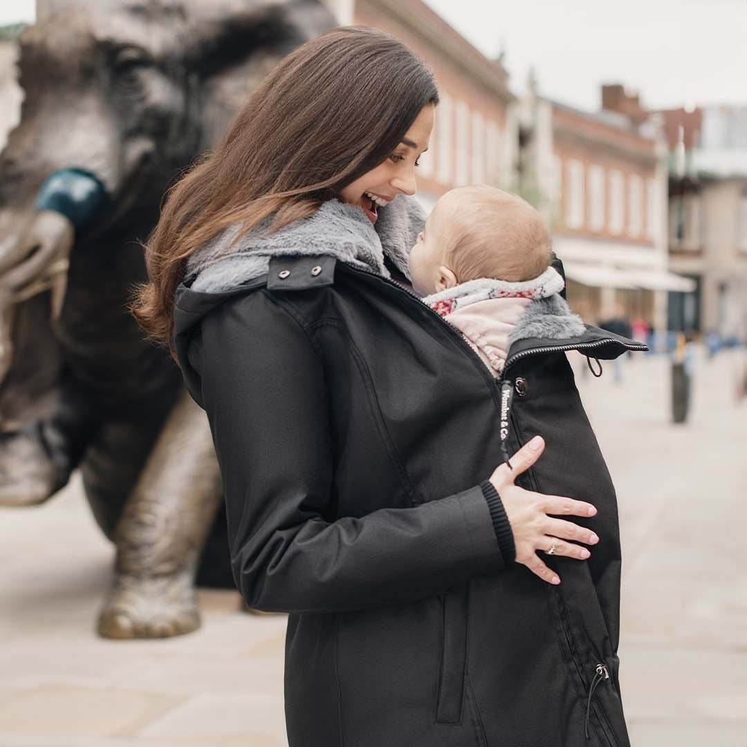 Abrigo Porteo y Premamá Wombat London WALLABY 4 en 1