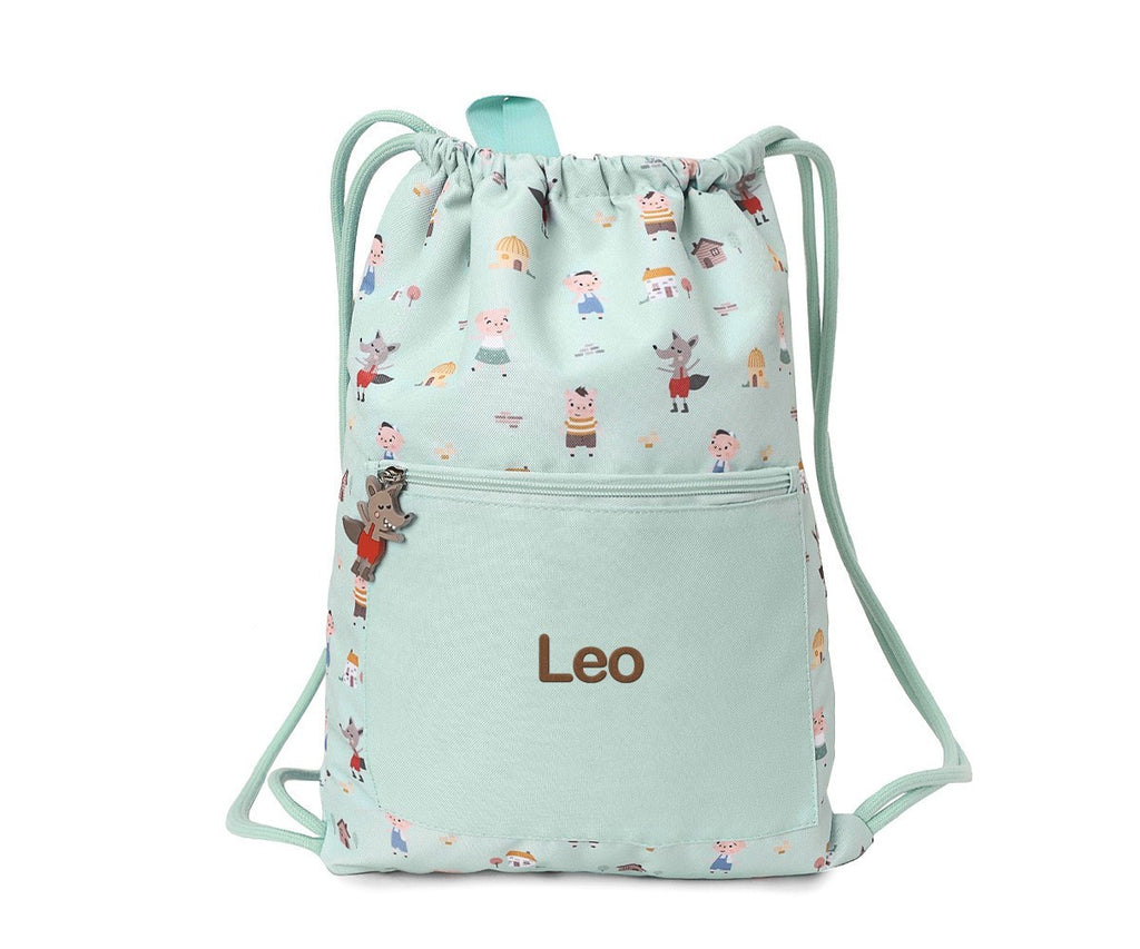 Mochila saco impermeable Tutete The Three Little Pigs Personalizable