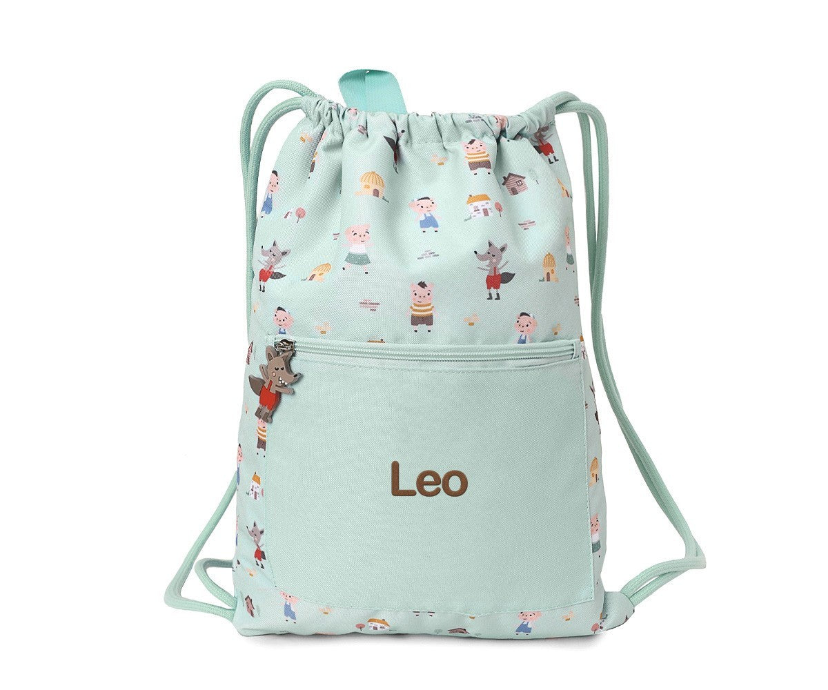 Mochila saco impermeable Tutete The Three Little Pigs Personalizable
